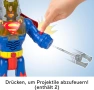  Супермен с екзо костюм като робот 30см със светлини и звуци Fisher Price Imaginext DC, снимка 7