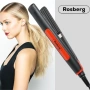 Преса за коса Rosberg, въпнообразна плоча, черно/ червено, 2 ГОДИНИ ГАРАНЦИЯ, снимка 2