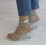 Луксозни стилни дамски сандали с елегантни бляскави елементи, снимка 1 - Сандали - 45302019