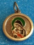 Сребърен медальон Дева Мария с младенеца Исус ювелирна изработка 52155, снимка 4