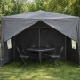 Просторна градинска шатра - стабилна конструкция и водоустойчива рамка, снимка 5