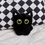 🐱✨ **Малко Черно Котенце с изкокорени жълти очи - носител на късмет! ** ✨🐱 плюшена играчка, снимка 2