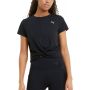 Дамска тениска puma twisted cropped training tee black, снимка 1