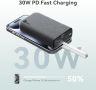 Ново Бързо Зареждане Powerbank 20000mAh с Вграден USB C Кабел за Samsung, снимка 3