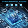 Bluetooth 5.3 FM трансмитер / Трансмитер за кола с Blutooth,USB,FM,SD, снимка 7