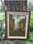 Красива Стара Картина Живопис Маслени Бои на Платно , снимка 3
