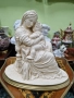 Прекрасна голяма антикварна керамична фигура статуетка композиция , снимка 3
