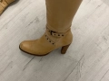 Бежови ботуши, естествена кожа, снимка 5
