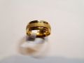 Невероятен дамски позлатен пръстен тип халка, снимка 1 - Пръстени - 45449607