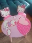 Детска маса с 2 стола Hello Kitty, снимка 1