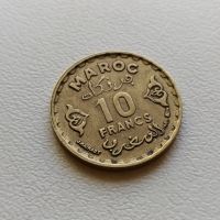 10 франка 1952 Мароко, снимка 1 - Нумизматика и бонистика - 45207685