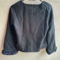 Черна зимна блузка, снимка 2 - Блузи с дълъг ръкав и пуловери - 45964412