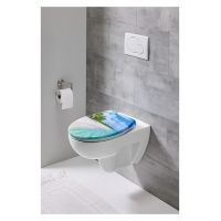 НОВА! Седалка за тоалетна чиния плавно затваряне Easy-Click принт, снимка 2 - Други - 45780424