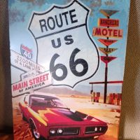ROUTE US 66-MAIN STREET of America-метална табела(плакет), снимка 4 - Аксесоари и консумативи - 45803906
