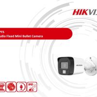 6в1 AHD CVI Hivision DS-2CE16K0T-LPFS 5MP 3K ColorVu TVI Smart FSI Водоустойчива Камера с Микрофон, снимка 1 - HD камери - 45418156