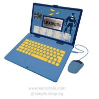 Детски лаптоп Lexibook Batman, образователен двуезичен лаптоп Батман, френски + английски, 124 дейно, снимка 1 - Образователни игри - 45888124