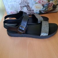 Дамски черни сандали, снимка 1 - Сандали - 45915820