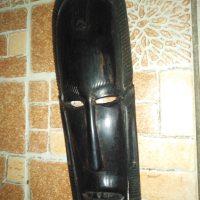 Стара африканска дървена маска, снимка 1 - Други ценни предмети - 45034426