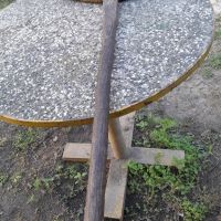 Автентична дървена дъска,лопата за месене на хляб, кръг с дръжка, снимка 3 - Други ценни предмети - 45380066