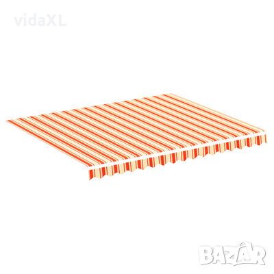 vidaXL Резервно платнище за тенти, жълто и оранжево, 3х2,5 м（SKU:312015, снимка 1