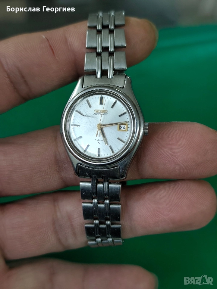 Дамски механичен часовник seiko 17 jewels automatic, снимка 1
