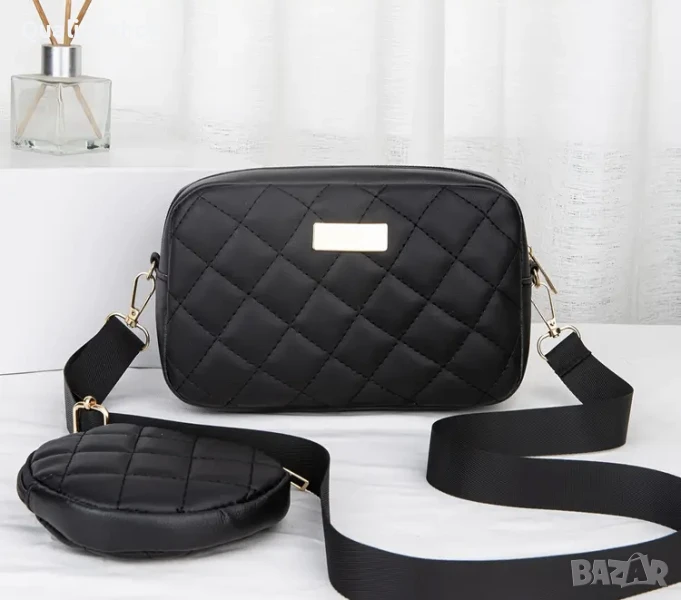 Дамска чанта с портмоне за монети, снимка 1