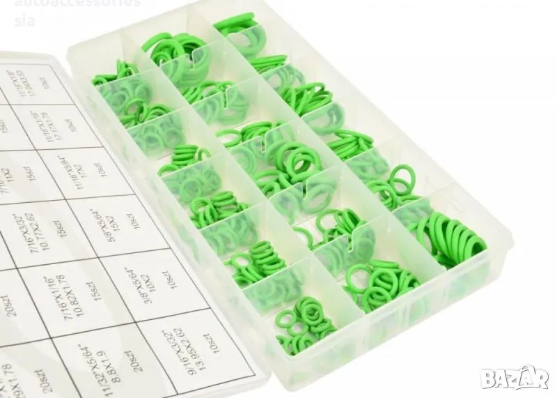 Комплект О-пръстени зелени за климатик 270бр, снимка 1