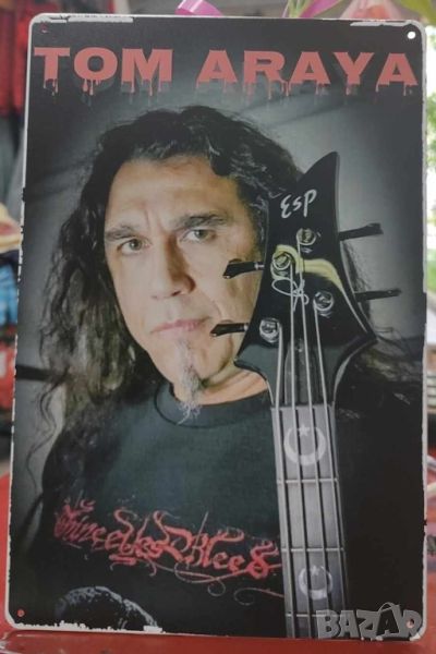 Tom Araya-метална табела (плакет), снимка 1