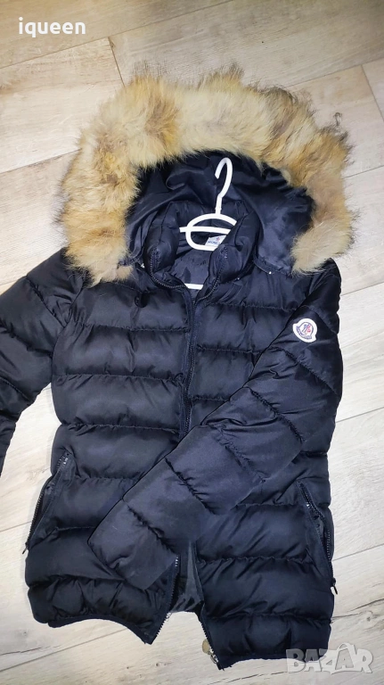 Moncler страхотно зимно яке с лисица богат косъм , снимка 1