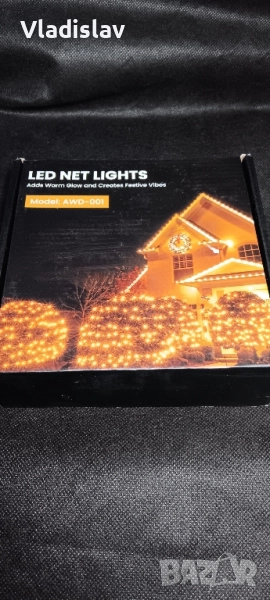 Външна светлинна мрежа 3 x 2 м 208 LED, снимка 1