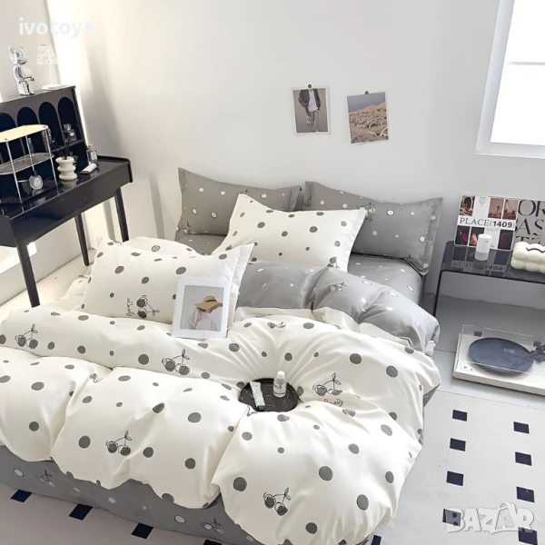 Двулицево спално бельо, 6 части - Модел WS18346, снимка 1