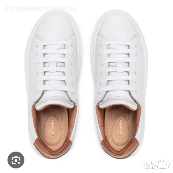 Clarks - Кожени обувки Hero Lite Lace Hero Lite Lace White Leathe, снимка 1