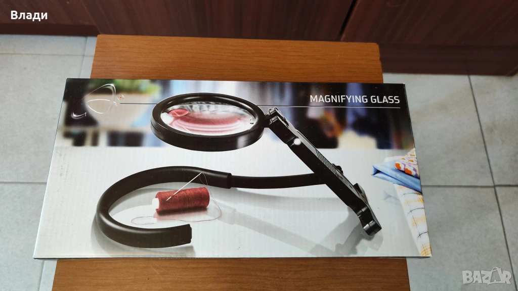 Нова лупа за бродерия и ръкоделие с двукратно и осемкратно увеличение, снимка 1