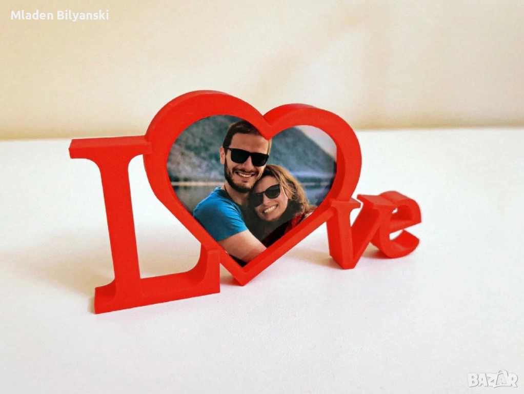 Декоративна рамка „LOVE“ със снимка – персонализиран подарък, снимка 1