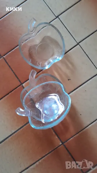 Стъклени купички  ябълка -5 бр., снимка 1