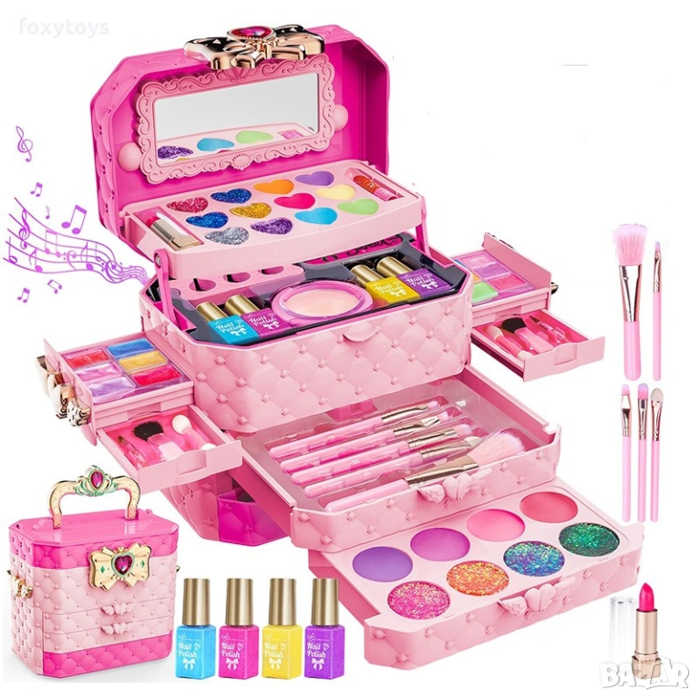 Музикално куфарче с гримове, снимка 1