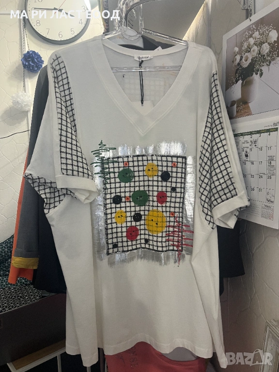 Дамска туника с къс ръкав, снимка 1