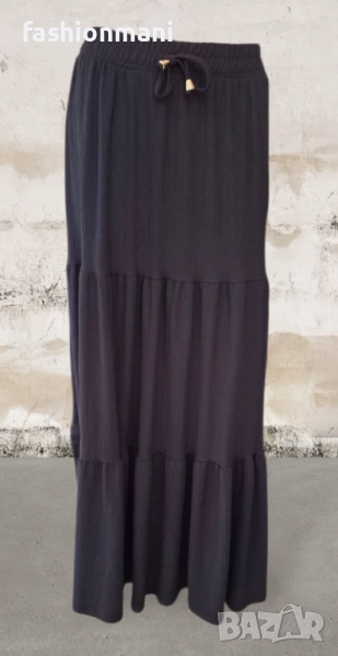 Елегантна пола в тъмно синьо - код 1235, снимка 1