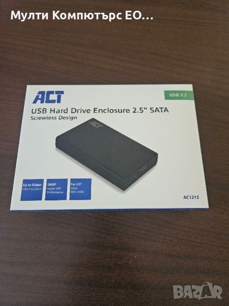 Външен диск USB 1TB, снимка 1