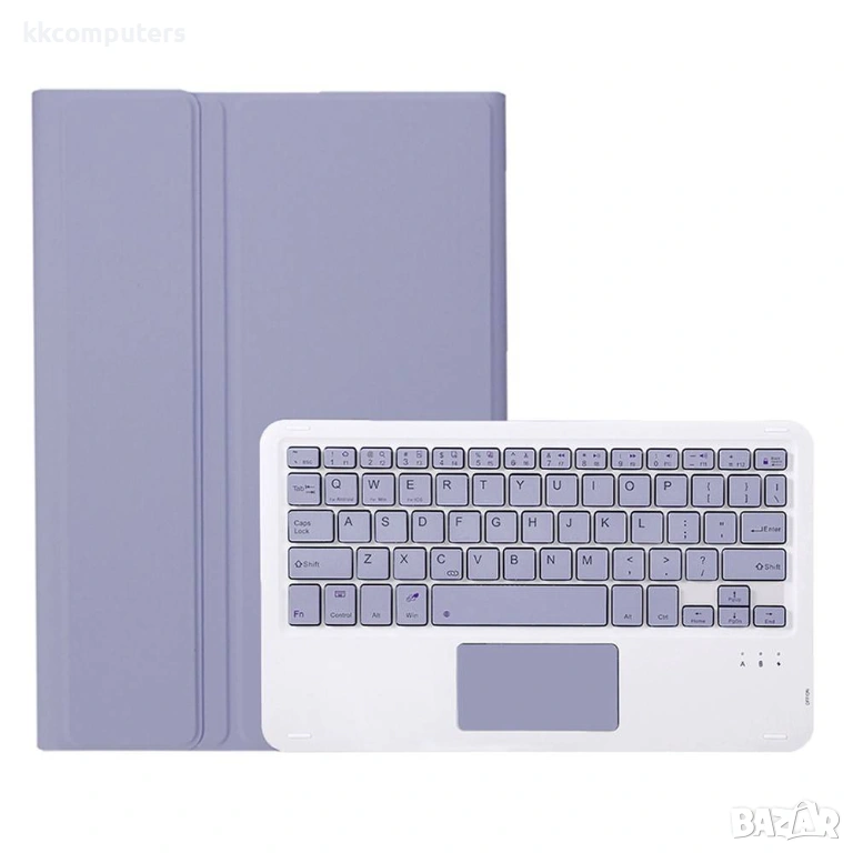 AH28-A Кожен Калъф с Bluetooth Клавиатура с Тъчпад за Honor Pad X9a / X9 Pro - Магнитна Отделяема, С, снимка 1