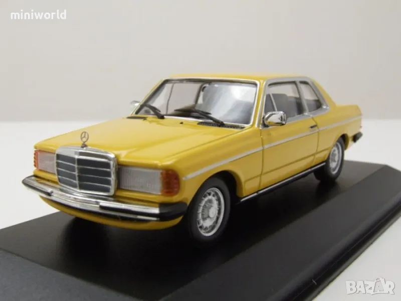 Mercedes 230CE W123 1976 - мащаб 1:43 на Maxichamps моделът е нов в PVC дисплей-кейс, снимка 1