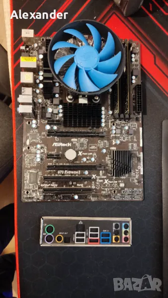 Motherboard Asrock 970 EXTREAM 3 + CPU + RAM+ DEEPCOOL, снимка 1
