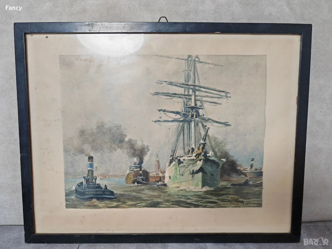 Стара картина R. Putsche 1945 г, снимка 1