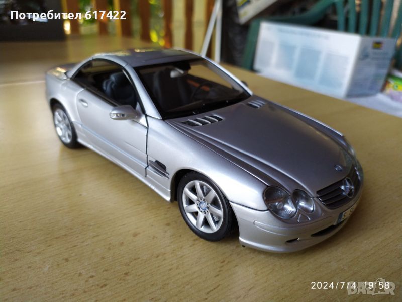 1:18 Mercedes-Benz SL 500 (R230) Minichamps, снимка 1