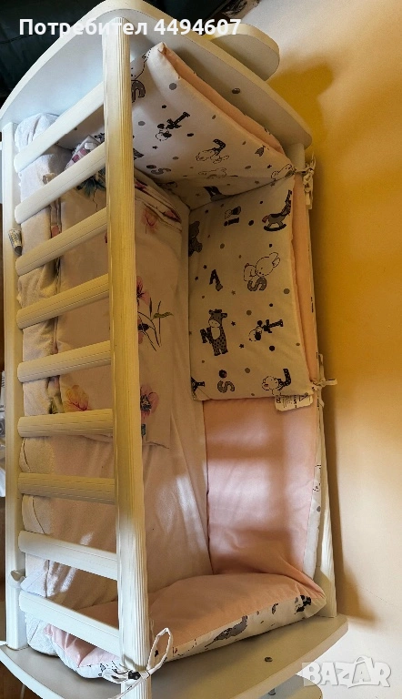 Дървено легло-люлка Lorelli First Dreams, снимка 1