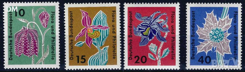 Германия 1963 - цветя MNH, снимка 1