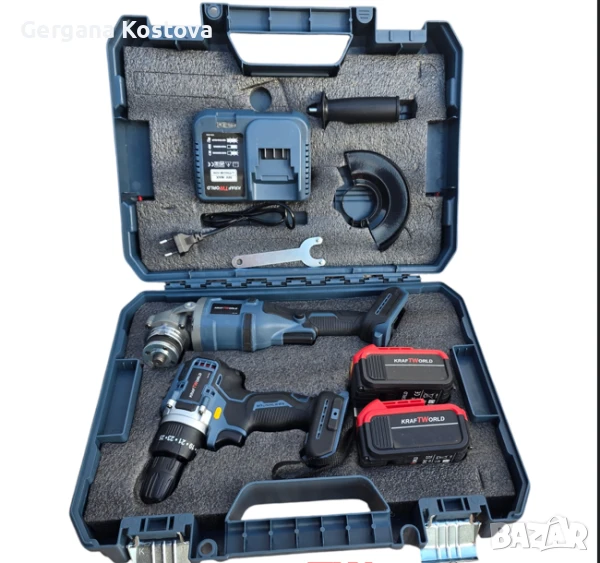 Акумулаторен Винтоверт и Безчетков Ъглошлайф, снимка 1