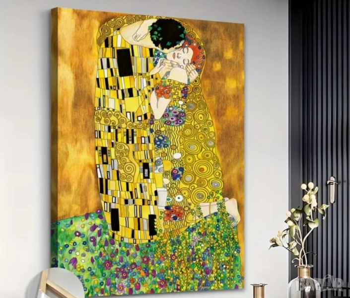 Картина "Целувката" на Густав Климт , снимка 1