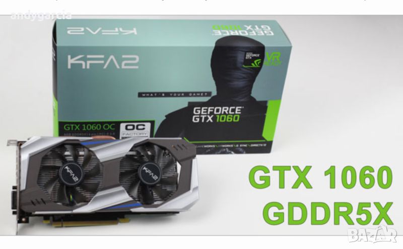 KFA2 GeForce GTX 1060 3GB GDDR5 192bit. OC video card видео карта като нова, снимка 1