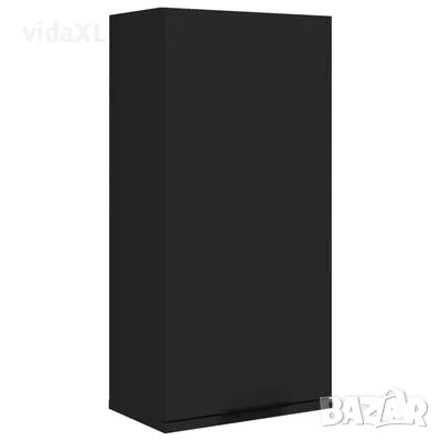 vidaXL Шкаф за баня за стенен монтаж, черен, 32x20x67 см(SKU:811296), снимка 1